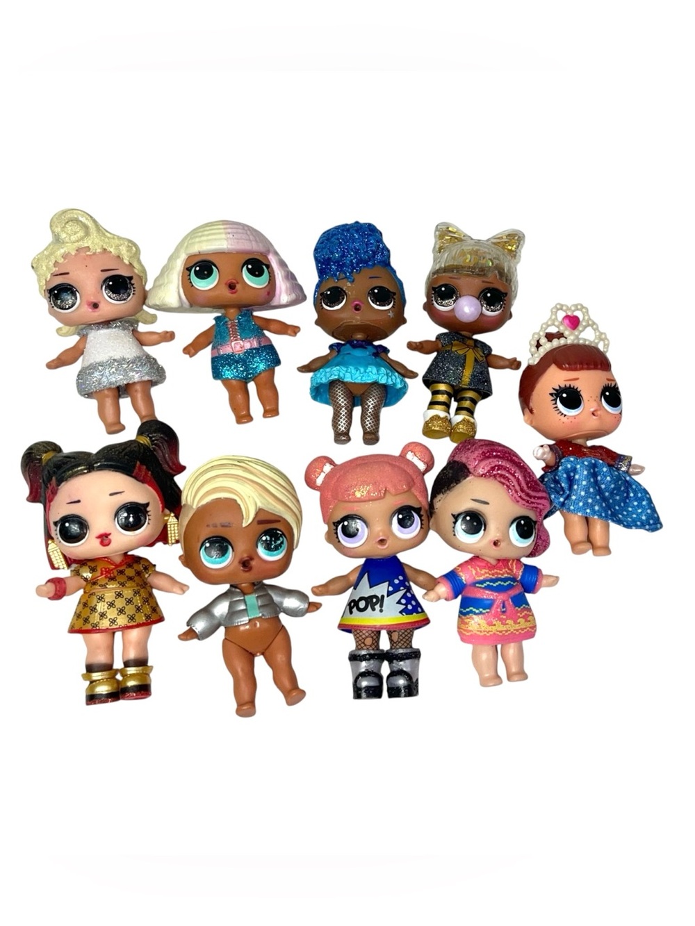 L.O.L. Surprise! Mini Dolls Set - Pink Blue Gold White Black